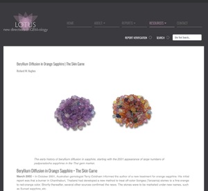 The Skin Game: Orange sapphire treatment raises controversy
